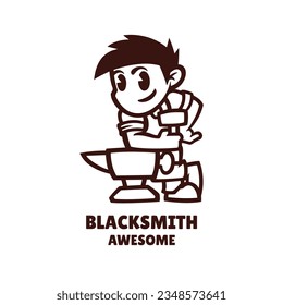 Illustration vector graphic of Blacksmith, good for logo design