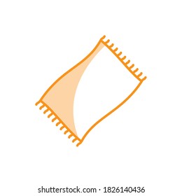 Ilustración Vector gráfico del icono de manta. Apto para la cubierta, cama, dormitorio, cómodo, etc.