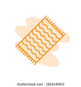 Ilustración Vector gráfico del icono de manta. Apto para la cubierta, cama, dormitorio, cómodo, etc.