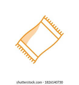 Illustration Vector graphic of blanket icon. Fit for cover, bed, bedroom, comfortable etc.