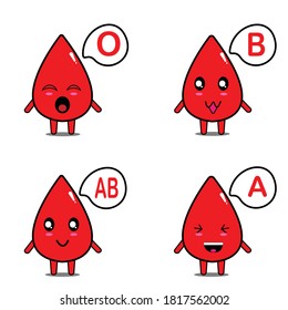 Illustration vector graphic of blood type. Good for education, etc.