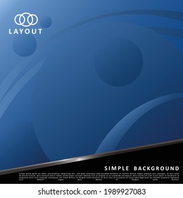 Illustration vector graphic of blue background template. Perfect for backgrounds, brochures, pamphlets, posters, banner, social media, digital media and print media.