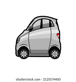 Illustration Vector Graphic Of Blue Chibi Cars Perfect For Sticker Printing, Decoration,Fan Car Club, Logo Service Showroom Cars, Store Car