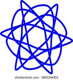 Vektorgrafik der blauen Mandala-Konzeption