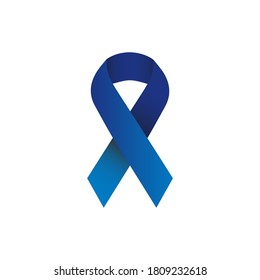 
ilustración vectorial de cinta azul que simboliza la preocupación por el cáncer de próstata. Además, la cinta azul también simboliza la lucha contra la tortura en los niños, el cáncer de colon y la enfermedad de Chron.