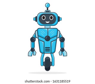 Illustration Vector Graphic Blue Robot Stock Vector (royalty Free 