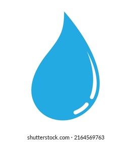 illustration vector graphic of blue water drop icon good for concept save the planet. protect water of world. eco symbols isolated on white background. flat style organic bio