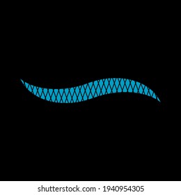 illustration vector graphic of blue wave logo