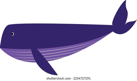 Illustration vector graphic of blue whale perfect for children's book, education or flash card, etc.