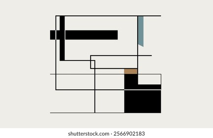 illustration vector graphic of boho abstract background