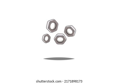 Illustration vector graphic of bolt perfect for icon or symbol of garage, store building, etc.