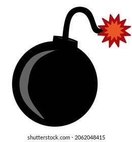 illustration vector graphic of
bomb with spark perfect for games, upgrades, explosions