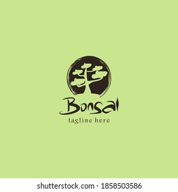 Illustration vector graphic of Bonsai logo. Design inspiration. Fit to your Business, community, etc