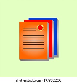Illustration vector graphic of book collection