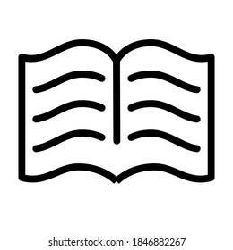 Illustration Vector graphic of book icon