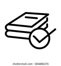 Ilustración Gráfico vectorial del icono del libro