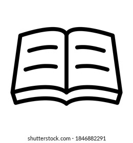 Ilustración Gráfico vectorial del icono del libro