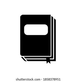 Illustration vector graphic of book icon. Concept flat design. Perfect for icon, poster, banner, web, label, sign, symbol, card, template, password, private, etc.