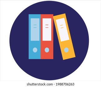 gráfico vectorial de ilustración del icono del libro.  Perfecto para añadir una imagen del icono de trabajo.