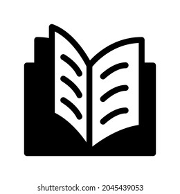 Ilustración Gráfico vectorial del icono Libro