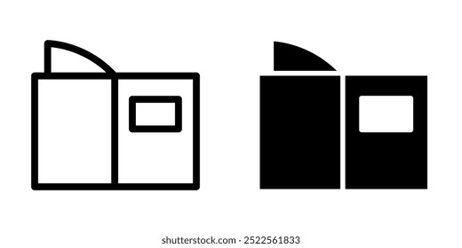 Ilustración Vector gráfico de icono de libro. Apto para el aprendizaje, la educación, la literatura, el estudio, la librería, etc.