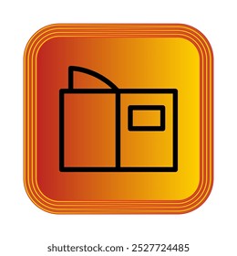 Ícone Vetor de Ilustração do livro. Apto para a aprendizagem, educação, literatura, estudo, livraria etc.