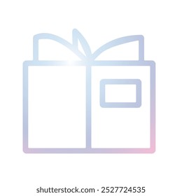 Ilustración Vector gráfico de icono de libro. Apto para el aprendizaje, la educación, la literatura, el estudio, la librería, etc.