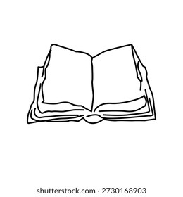 Ilustração Gráfico vetorial do ícone do livro. Apto para a aprendizagem, educação, literatura, estudo, livraria etc.