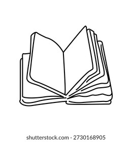 Ilustração Gráfico vetorial do ícone do livro. Apto para a aprendizagem, educação, literatura, estudo, livraria etc.