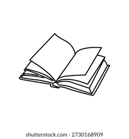 Ilustração Gráfico vetorial do ícone do livro. Apto para a aprendizagem, educação, literatura, estudo, livraria etc.