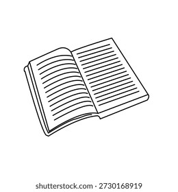 Ilustração Gráfico vetorial do ícone do livro. Apto para a aprendizagem, educação, literatura, estudo, livraria etc.