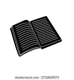 Ilustración Vector gráfico de icono de libro. Apto para el aprendizaje, educación, literatura, estudio, librería, etc.