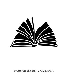 Ilustración Vector gráfico de icono de libro. Apto para el aprendizaje, educación, literatura, estudio, librería, etc.