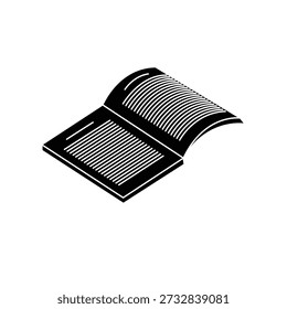 Illustration Vektorgrafik des Buchsymbols. Fit für Lernen, Bildung, Literatur, Studium, Buchhandlung usw.