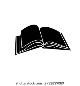 Ilustración Vector gráfico de icono de libro. Apto para el aprendizaje, educación, literatura, estudio, librería, etc.