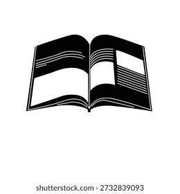 Ilustración Vector gráfico de icono de libro. Apto para el aprendizaje, educación, literatura, estudio, librería, etc.