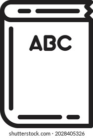 die Illustration der Vektorgrafik des Buches. Geeignet für Schule oder Farbbuch.