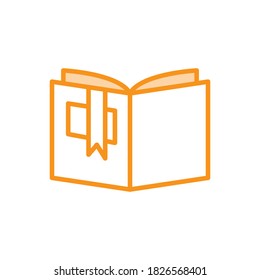 Illustration Vektorgrafik des Lesezeichen-Ikons. Geeignet für Lesen, Tags, Reiseführer, Favoriten etc.
