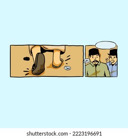 Illustration vector graphic "BOOKS OR COMICS LAYOUT DESIGN 12" you can use it to make books or comics and text balloons are available for adding text