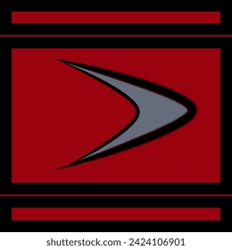 Illustration vector graphic of a boomerang on a red background