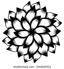 Illustration vector graphic of Botanical circle frame.Perfect for icon, logo, tattoo, banner, stickers, greeting cards