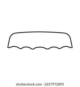 illustration vector graphic of bottle cap line icon