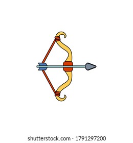 Illustration Vector Graphic of Bow and Arrow
