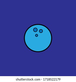 Illustration vector graphic of bowling ball