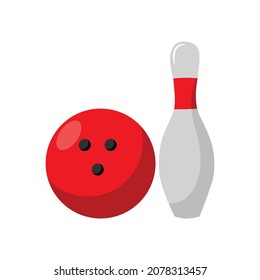 illustration vector graphic of bowling ball