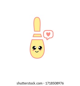ILLUSTRATION VECTOR GRAPHIC OF BOWLING PIN