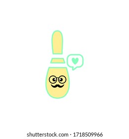 ILLUSTRATION VECTOR GRAPHIC OF BOWLING PIN