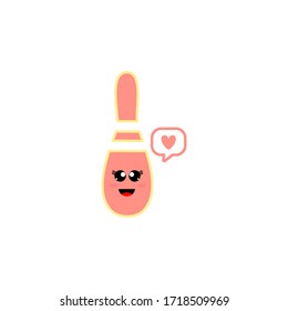 ILLUSTRATION VECTOR GRAPHIC OF BOWLING PIN
