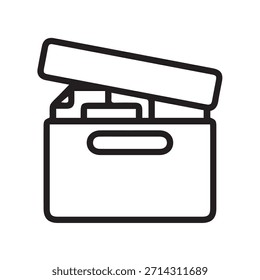 illustration vector graphic of Box Contents Revealed