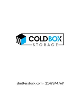 Illustration vector graphic of box storage company logo design template